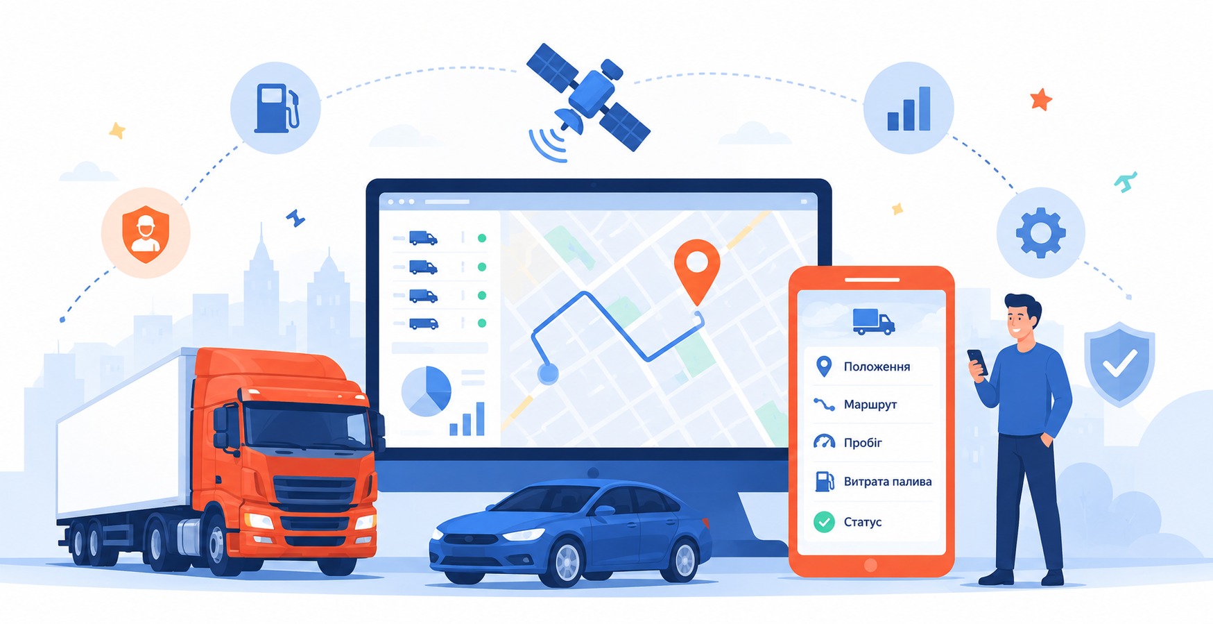 GPS моніторинг транспорту GPSHub